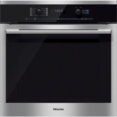 Miele ContourLine H6160B 60cm Built-In Single Electric Oven in Clean Steel